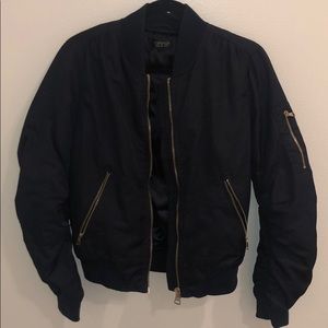Navy Blue Bomber Jacket